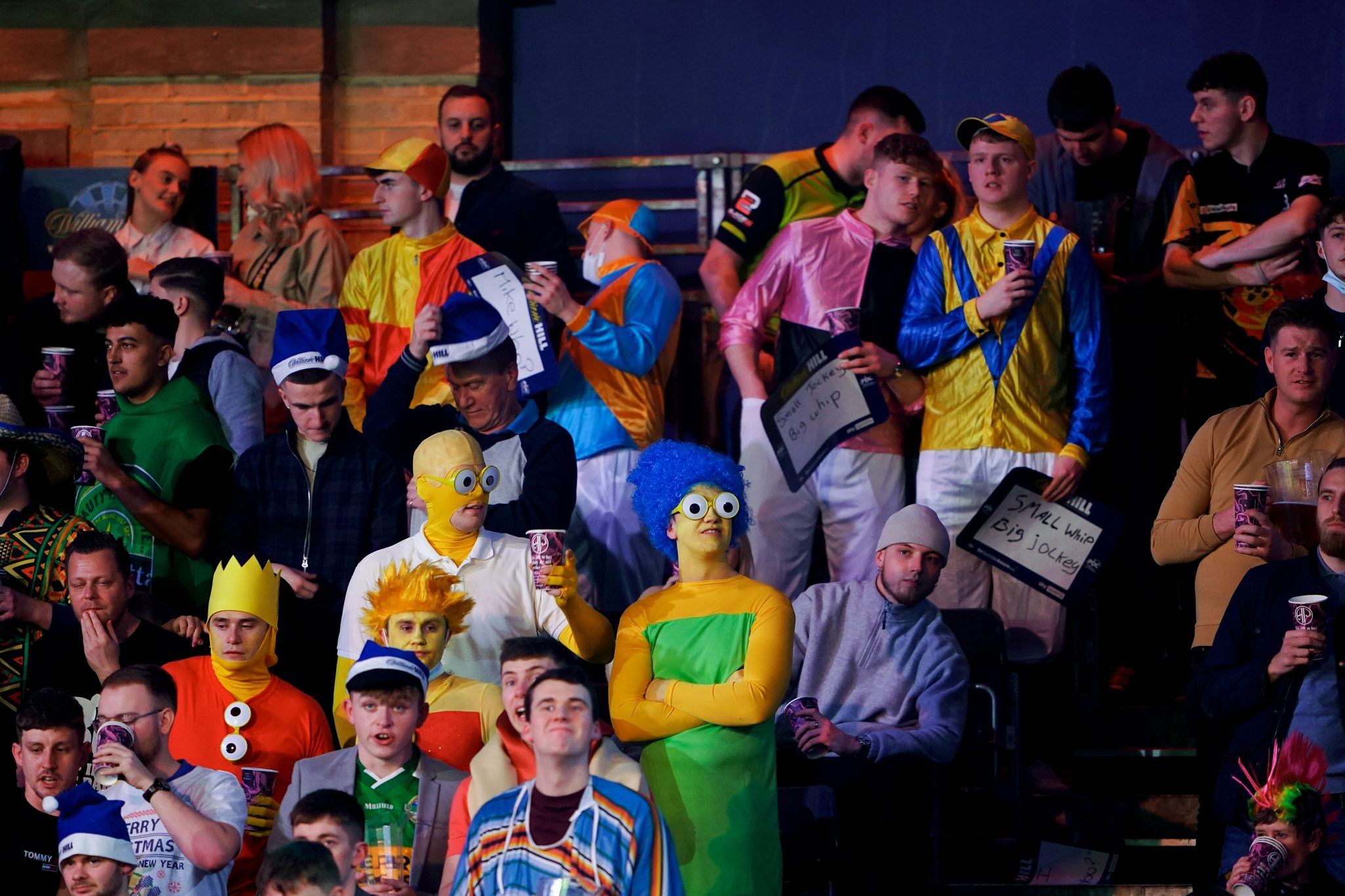 Die Fans im Alexandra Palace sorgen bei der Darts-WM für das Spektakel.