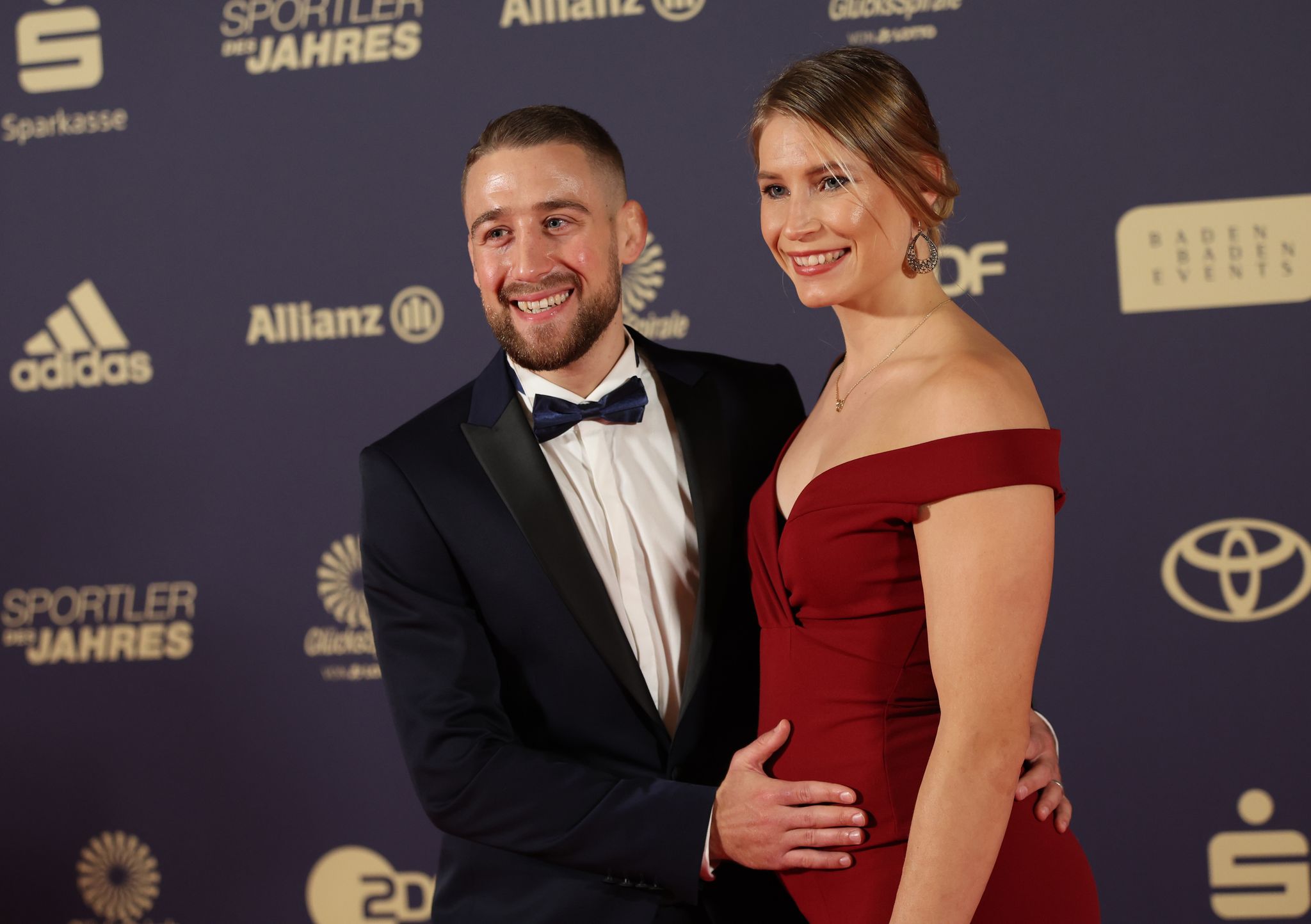 Ringerin Aline Rotter-Focken und Ehemann Jan Rotter bei der Gala zur Wahl der «Sportler des Jahres» 2021.